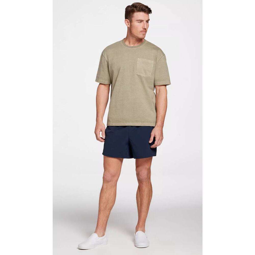 VRST Everyday 5" Shorts Mesh Lined Navy Blue Drawstring Elastic Waist Mens Sz M